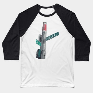 Poplar St Baseball T-Shirt